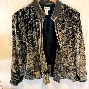 Chicos crushed  velvet jacket
